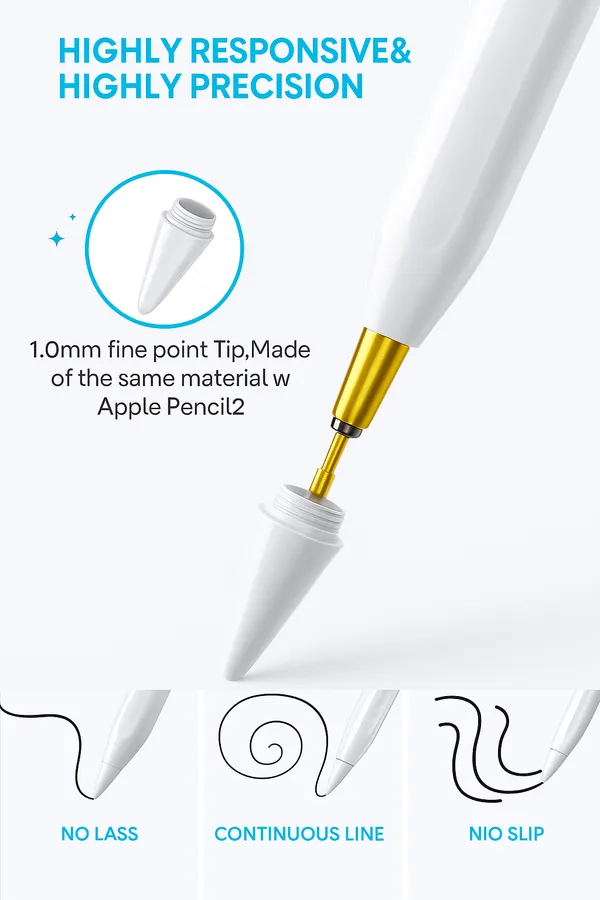 RENICS_Universal_Stylus_Pen_2260_Rechargeable_Capacitive_Touch_Pen_with_Type-C_Charging_for_iPad,_Android,_iPhone,_Tablets_&_Windows_Devices