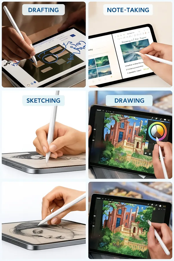RENICS_Universal_Stylus_Pen_2260_Rechargeable_Capacitive_Touch_Pen_with_Type-C_Charging_for_iPad,_Android,_iPhone,_Tablets_&_Windows_Devices