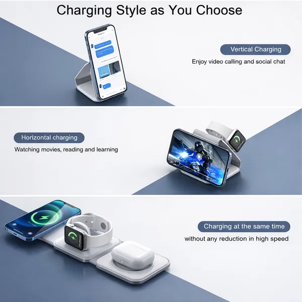 RENICS_3-in-1_Magnetic_Wireless_Charger_15W_Fast_Charging_Station_for_iPhone,_Apple_Watch_&_AirPods_–_Foldable_Wireless_Charging_Pad