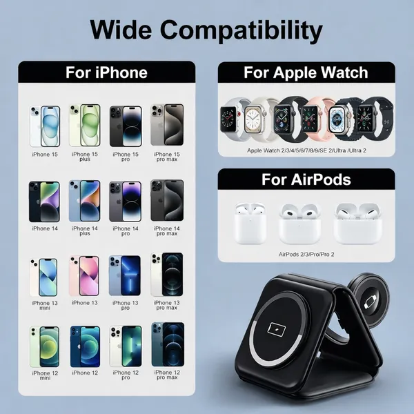 RENICS_3-in-1_Magnetic_Wireless_Charger_15W_Fast_Charging_Station_for_iPhone,_Apple_Watch_&_AirPods_–_Foldable_Wireless_Charging_Pad