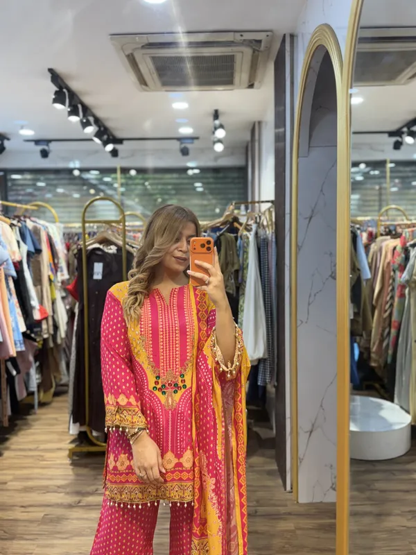 BANDHEJ_-_Pure_Crepe_Bandhej_Suit_With_Handwork