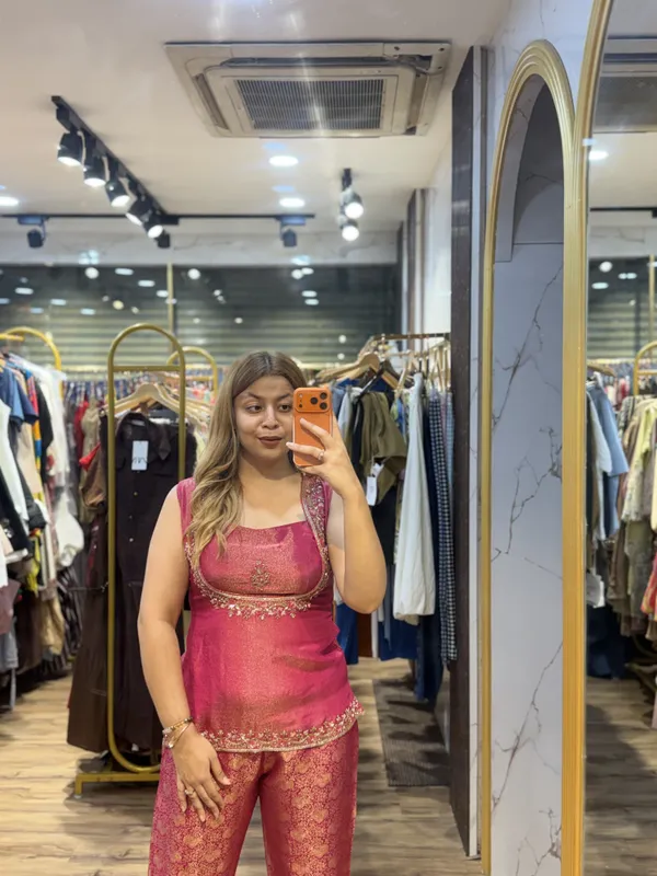 BROCADE_-_Tissue_Handwork_bustier_and_overlay_with_Brocade_Bottom