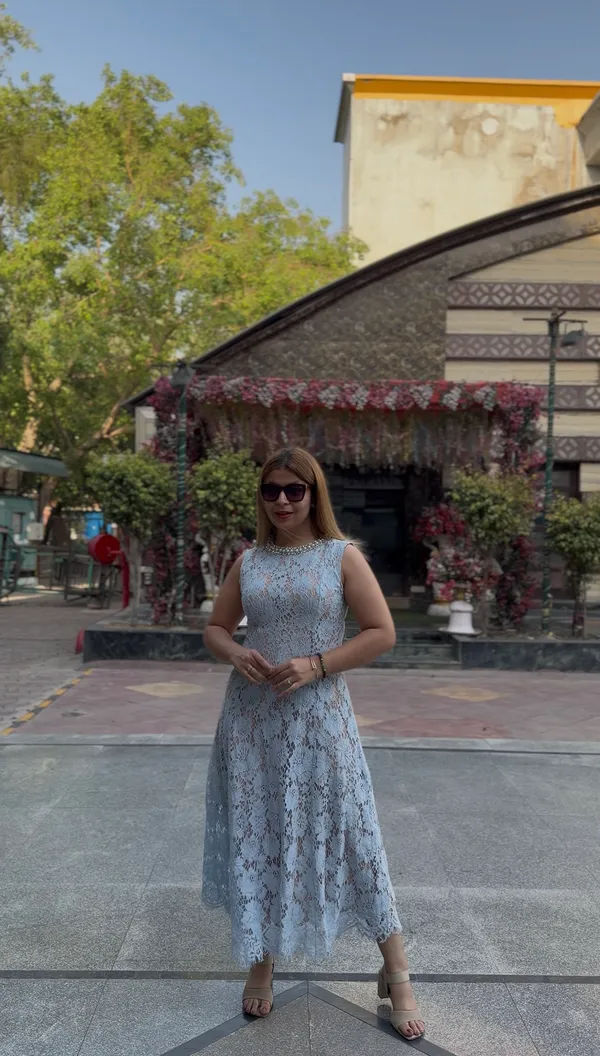 LACE_-_Long_Lace_Dress_With_Pearl_Neckline