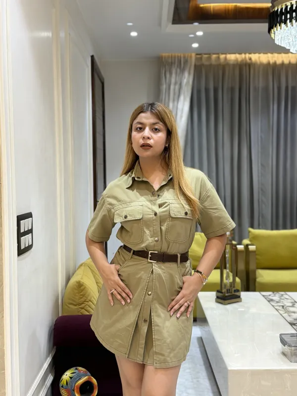 CELINA_-_Denim_Dress_With_Overlay_Flap_and_Belt