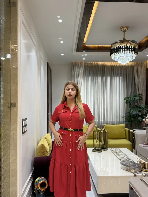 VIONNA_-_Banana_Crepe_Tiered_Dress
