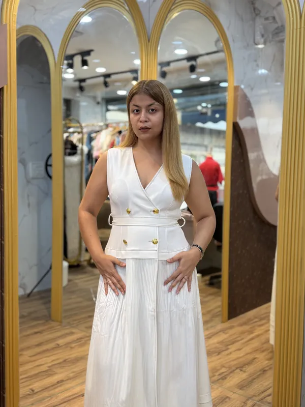 ALTHEA_-_Double_Breasted_V-Neck_Long_Dress