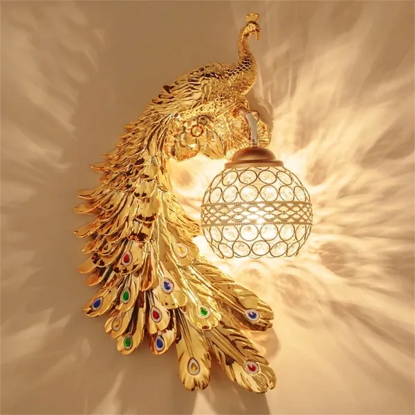 Gold_Peacock_Crystal_Ball_Wall_Sconce_Light