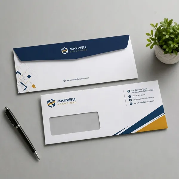 White_&_Brown_Kraft_Paper_Business_Envelope_Set_For_Business_Use