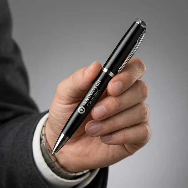 Black_Aluminium_Ballpoint_Pen_For_Office_&_Promotional_Use