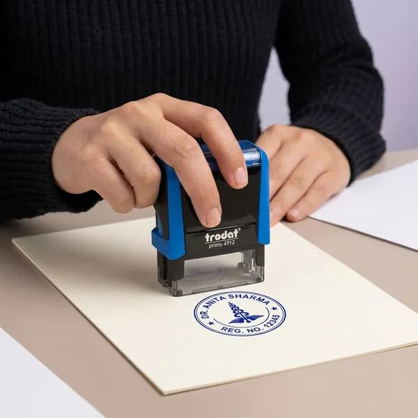 Royal_Blue_Rubber_&_Wood_Plastic_Self-Inking_Stamp_For_Office_&_Business_Use