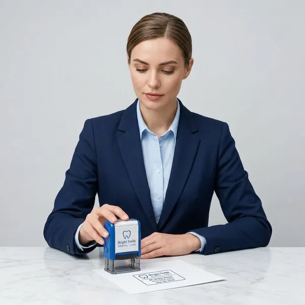Royal_Blue_Rubber_&_Wood_Plastic_Self-Inking_Stamp_For_Office_&_Business_Use