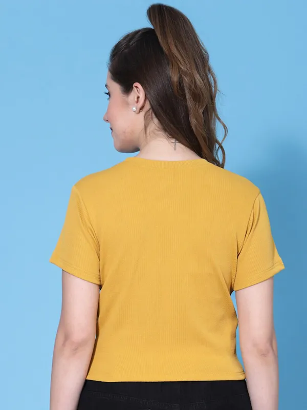 Mustard_Yellow_Womens_Polyester_Crop_Top