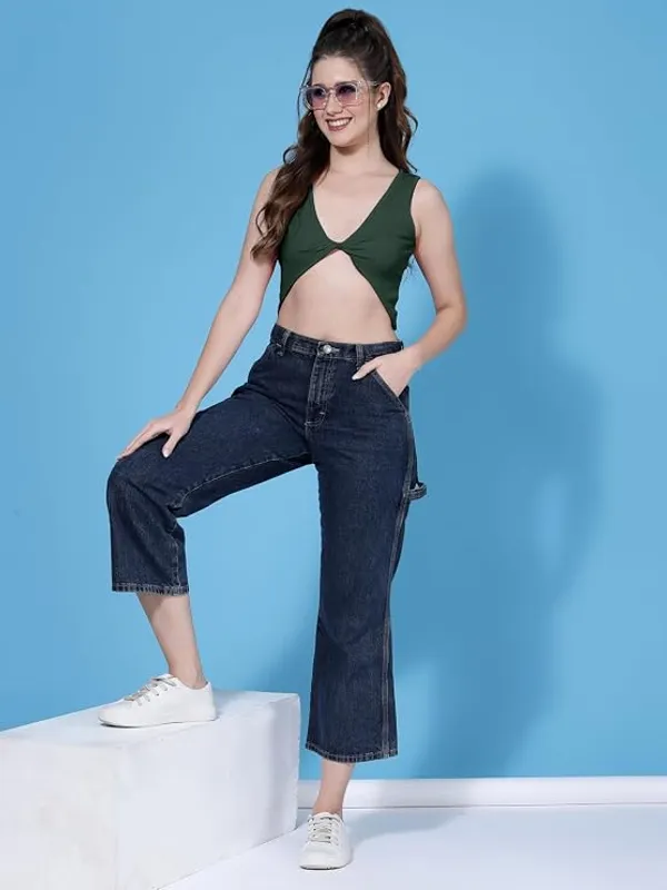 Forest_Green_Womens_O_Ring_Cami_Crop_Tank_Top