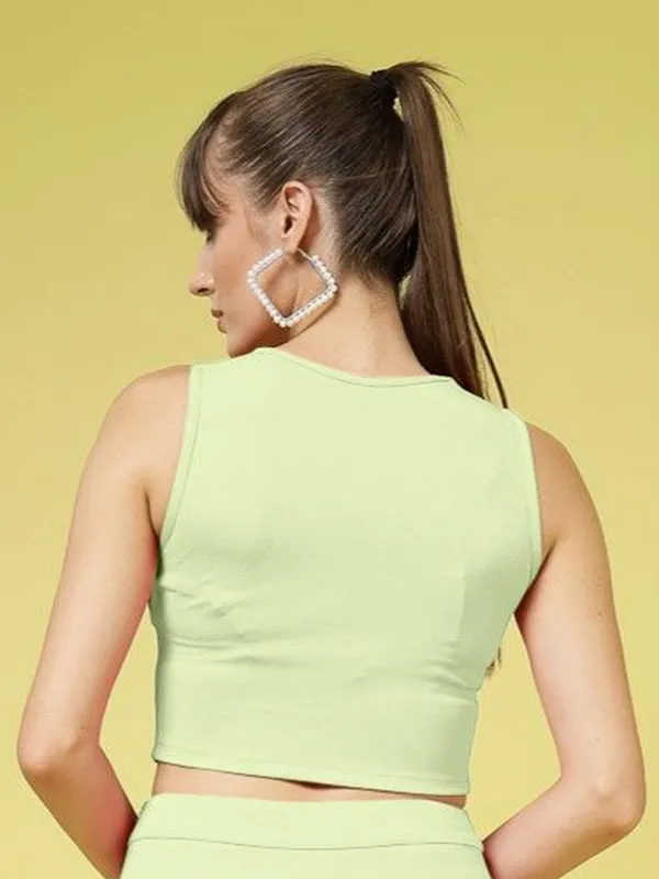 Green_Ribbed_Round_Neck_Cut_Out_Sleeveless_Crop_Tank_Top