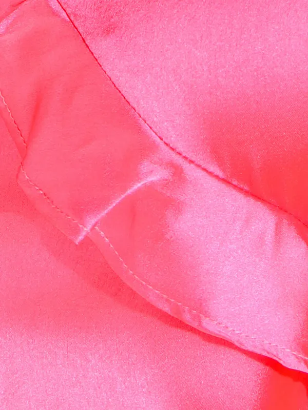 Pink_Womens_Satin_Cowl_Neck_Crop_Top