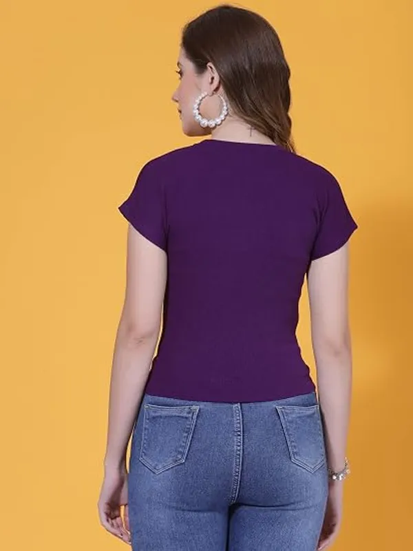 Purple_Polyester_Top_For_Women