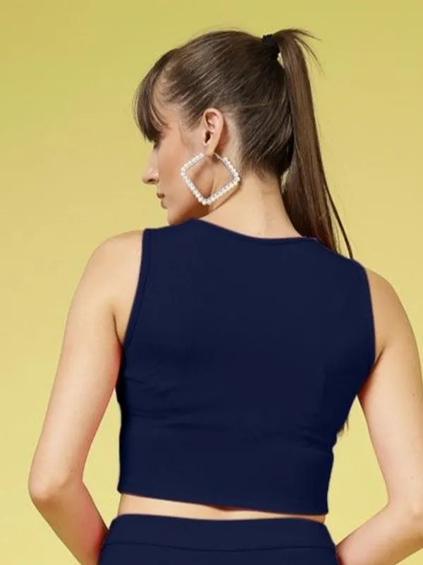 Dark_Blue_Ribbed_Round_Neck_Cut_Out_Sleeveless_Crop_Tank_Top