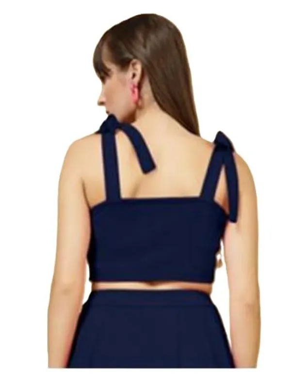 Dark_Blue_Womens_Knot_Tie_Shoulder_Crop_Cami_Top
