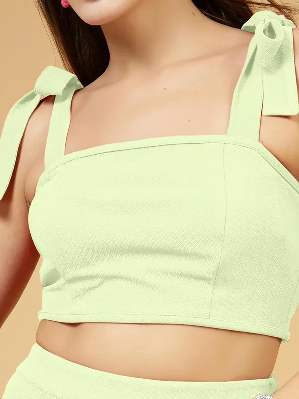 Green_Womens_Knot_Tie_Shoulder_Crop_Cami_Top