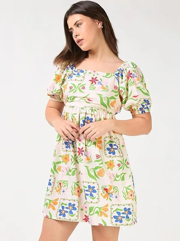 Multicolor_Women_Chiffon_Thigh_Length_Dress