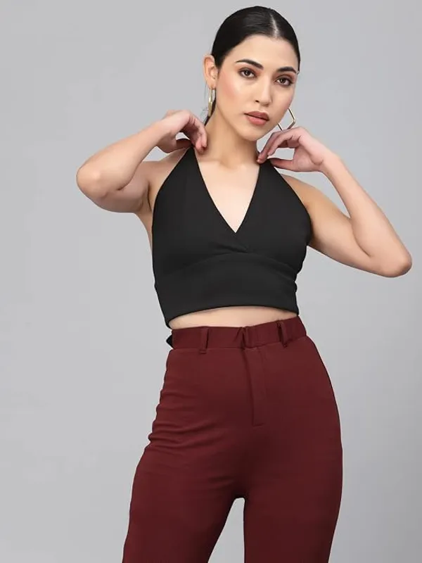 Black_Womens_Halter_Neck_Crop_Top