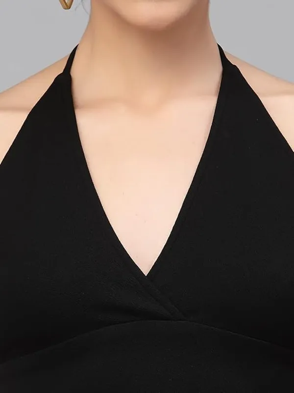 Black_Womens_Halter_Neck_Crop_Top