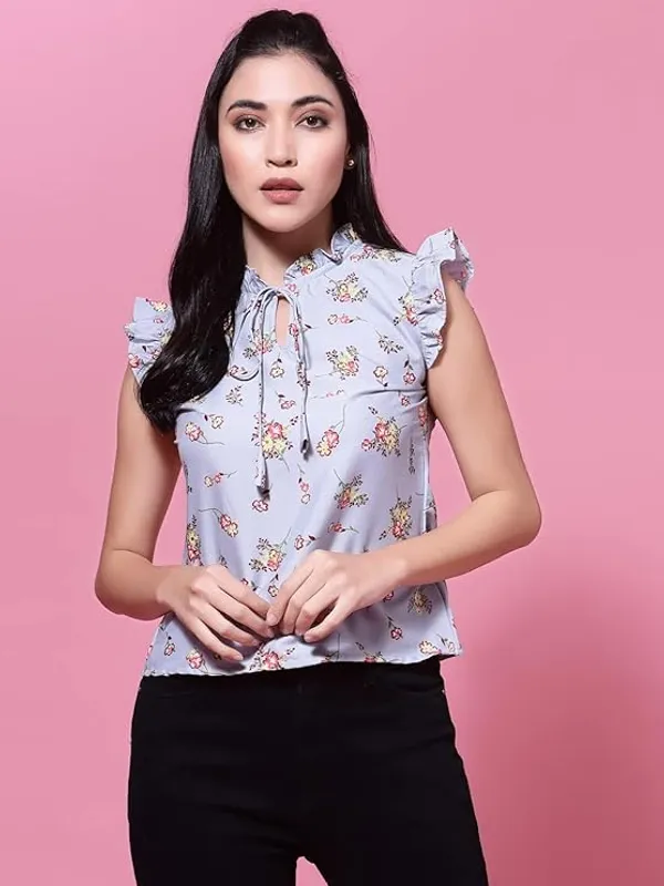 Purple_Polyester_Top_For_Women