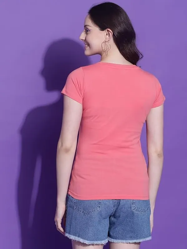 Pink_Polyester_Top_For_Women