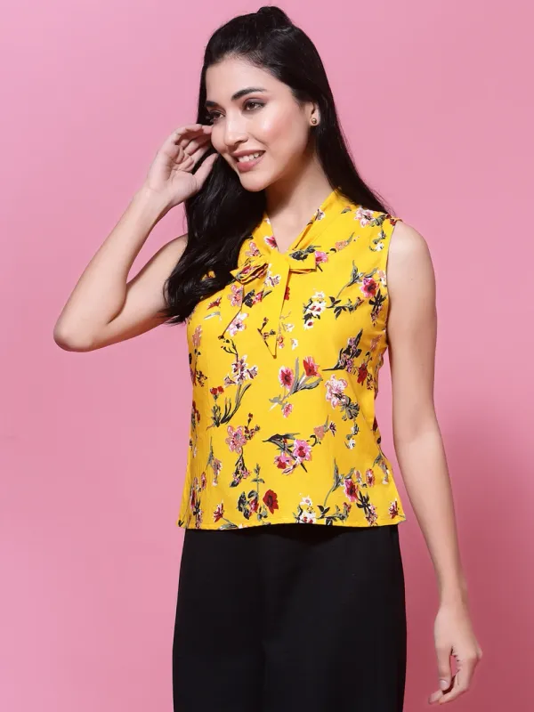 Chrome_Yellow_Womens_Cold_Shoulder_Top