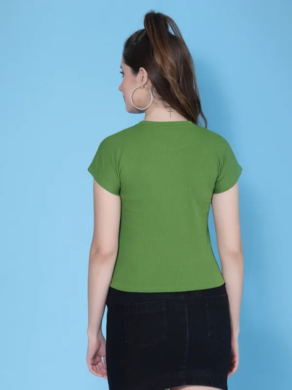 Green_Regular_Sleeves_Solid_Women_Top