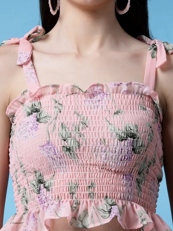 Blush_Pink_Floral_Printed_Smocked_Crop_Fitted_Top