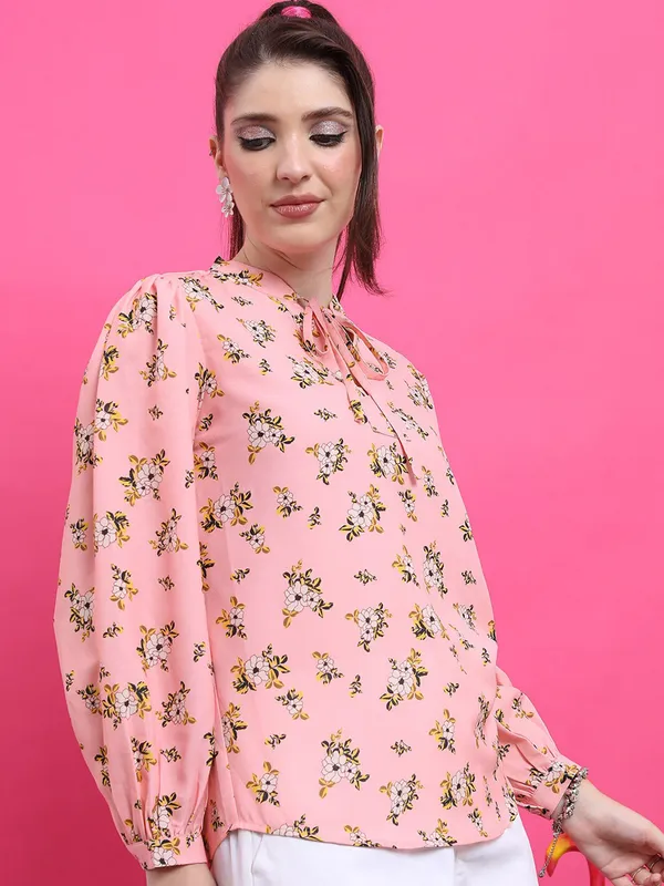 Peach_Crepe_Top_For_Women