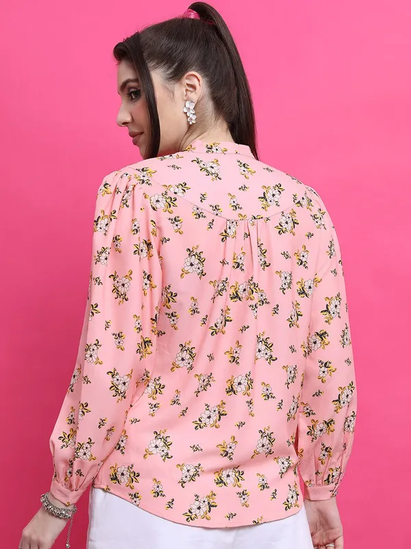 Peach_Crepe_Top_For_Women