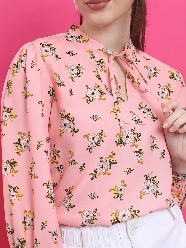 Peach_Crepe_Top_For_Women