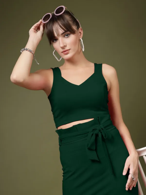 Dark_Green_Women_Cotton_Knit_Crop_Top