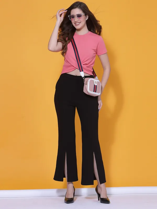 Pink_Womens_Polyester_Crop_Top