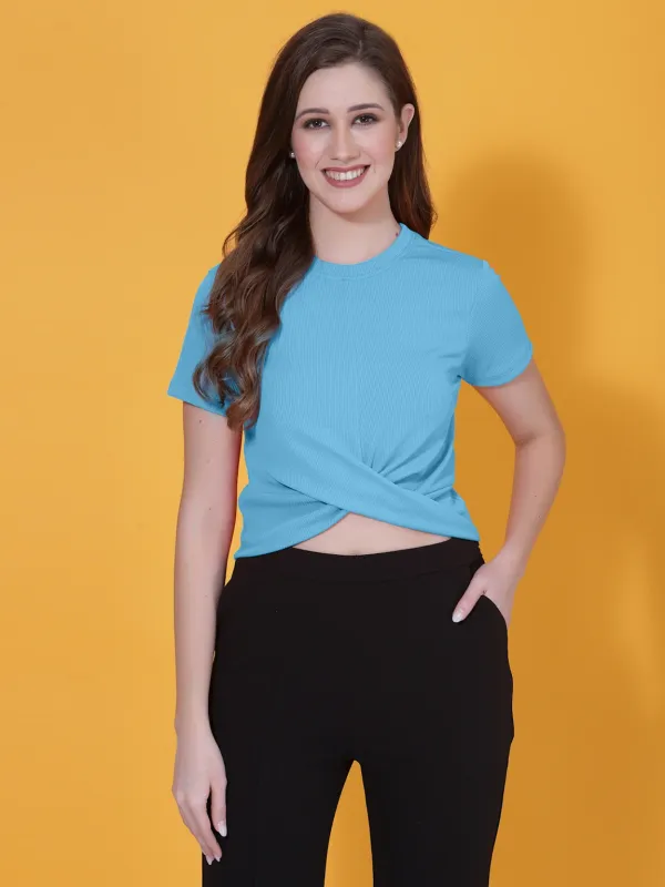 Blue_Womens_Polyester_Crop_Top