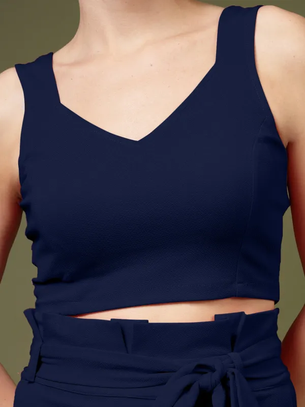 Dark_Blue_Women_Cotton_Knit_Crop_Top