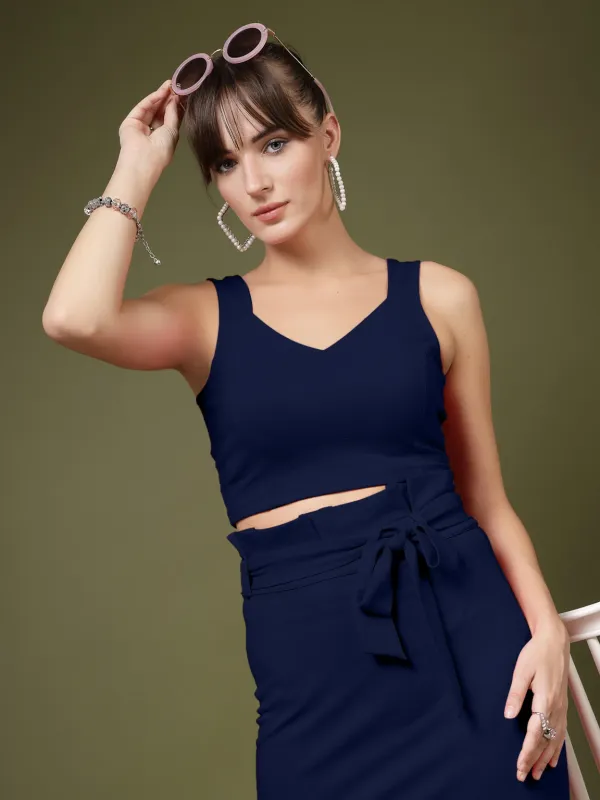 Dark_Blue_Women_Cotton_Knit_Crop_Top
