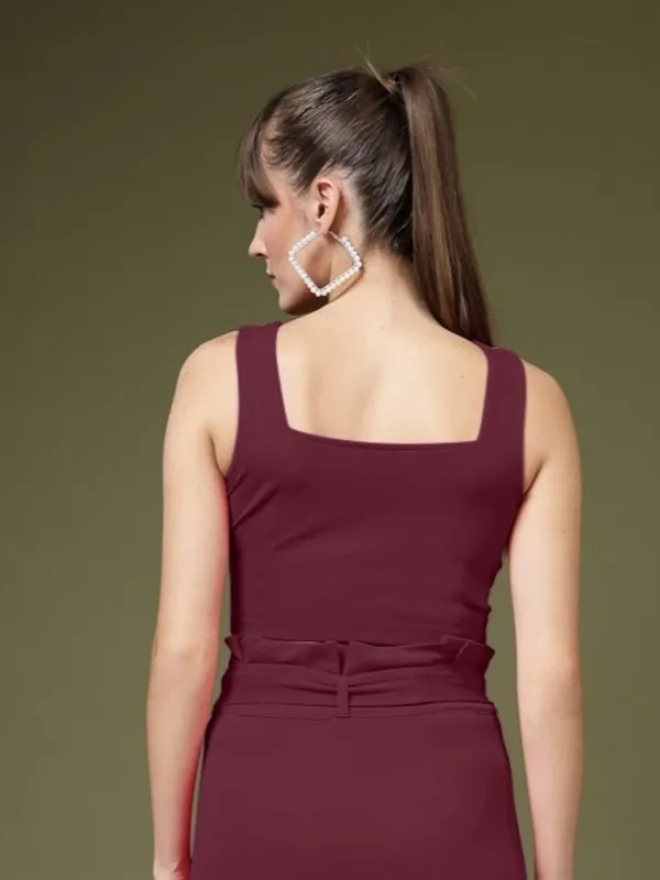 Rust_Brown_Women_Cotton_Knit_Crop_Top