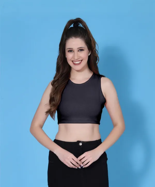 Black_Womens_Cotton_Blend_Crop_Top