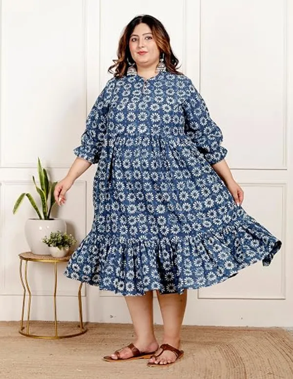Dark_Blue_Women_Ethnic_Motifs_Print_Fit_&_Flare_Maxi_Dress