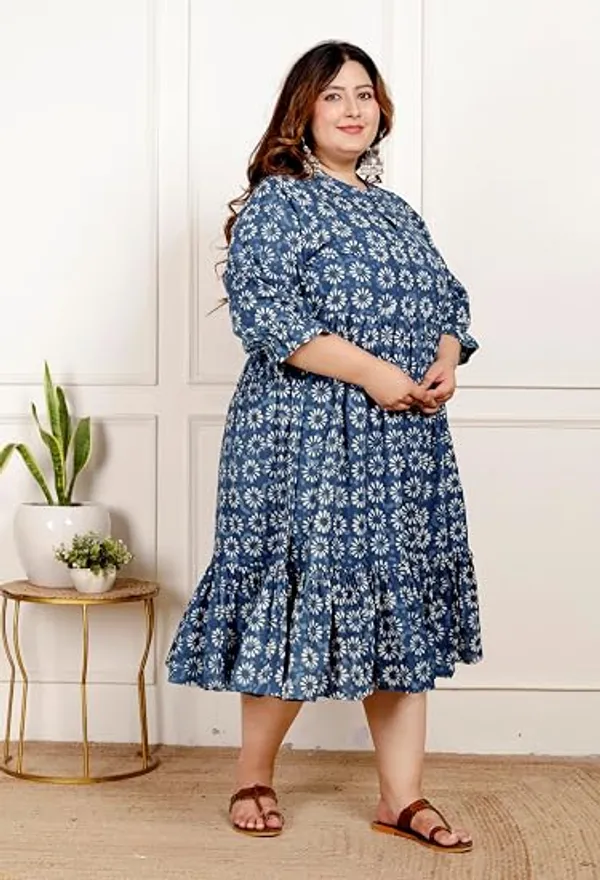 Dark_Blue_Women_Ethnic_Motifs_Print_Fit_&_Flare_Maxi_Dress