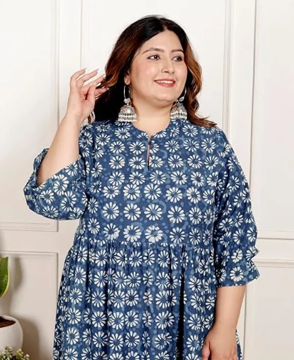 Dark_Blue_Women_Ethnic_Motifs_Print_Fit_&_Flare_Maxi_Dress