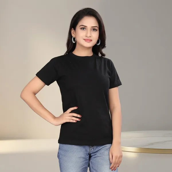 Black_Polyester_Top_For_Women