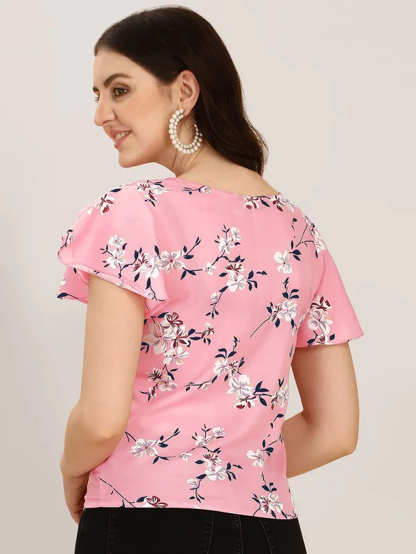 Pink_Womens_Polyester_Floral_Print_Top