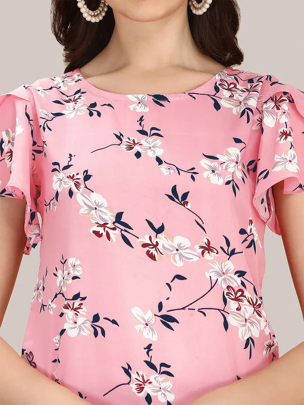 Pink_Womens_Polyester_Floral_Print_Top