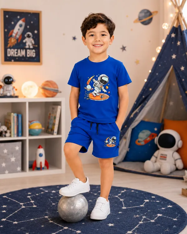 Blue_Cotton_T-Shirt_And_Shorts_Set_For_Boys