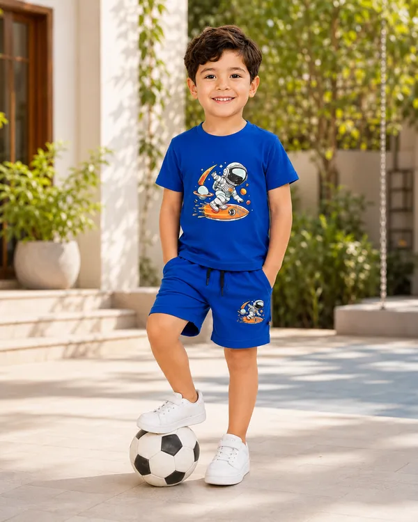Blue_Cotton_T-Shirt_And_Shorts_Set_For_Boys
