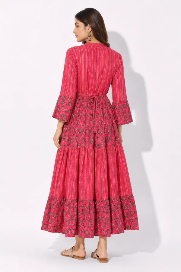 Pink_Cotton_Maxi_Dress_For_Women